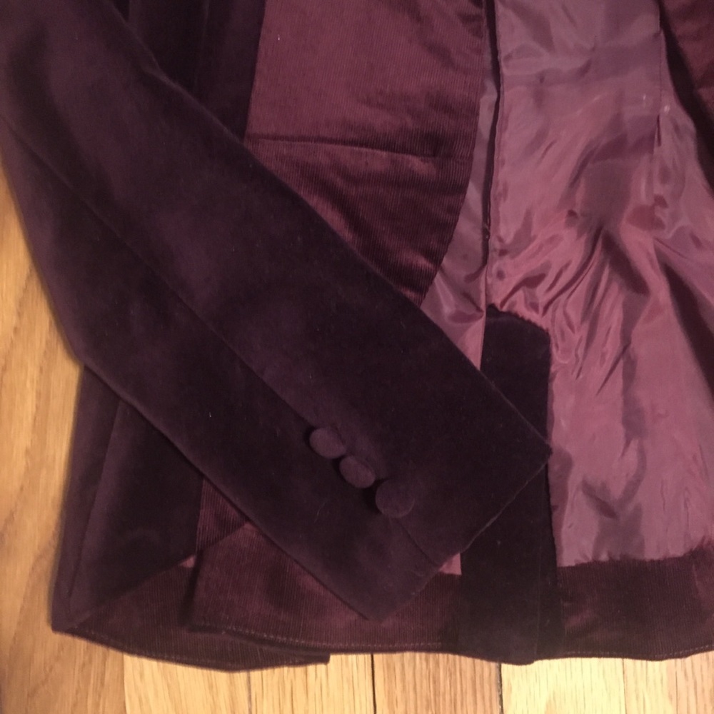 Anthropologie Ainsley Tailored Velvet Blazer XS - Picture 6 of 8